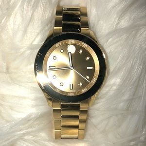 Movado Bold gold  Yellow sports watch